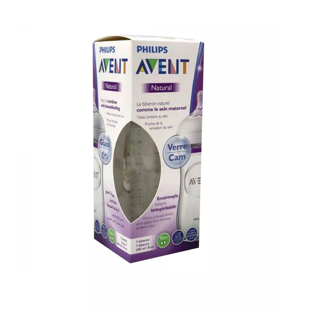 Philips Avent 673-17 Nat Feeding Glass 240 Ml