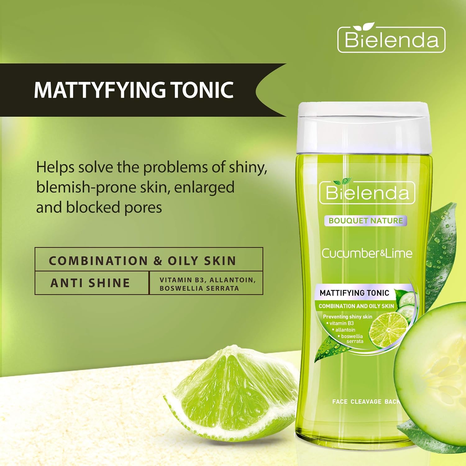 Bielenda Cucumber And Lime Toner 200 Ml