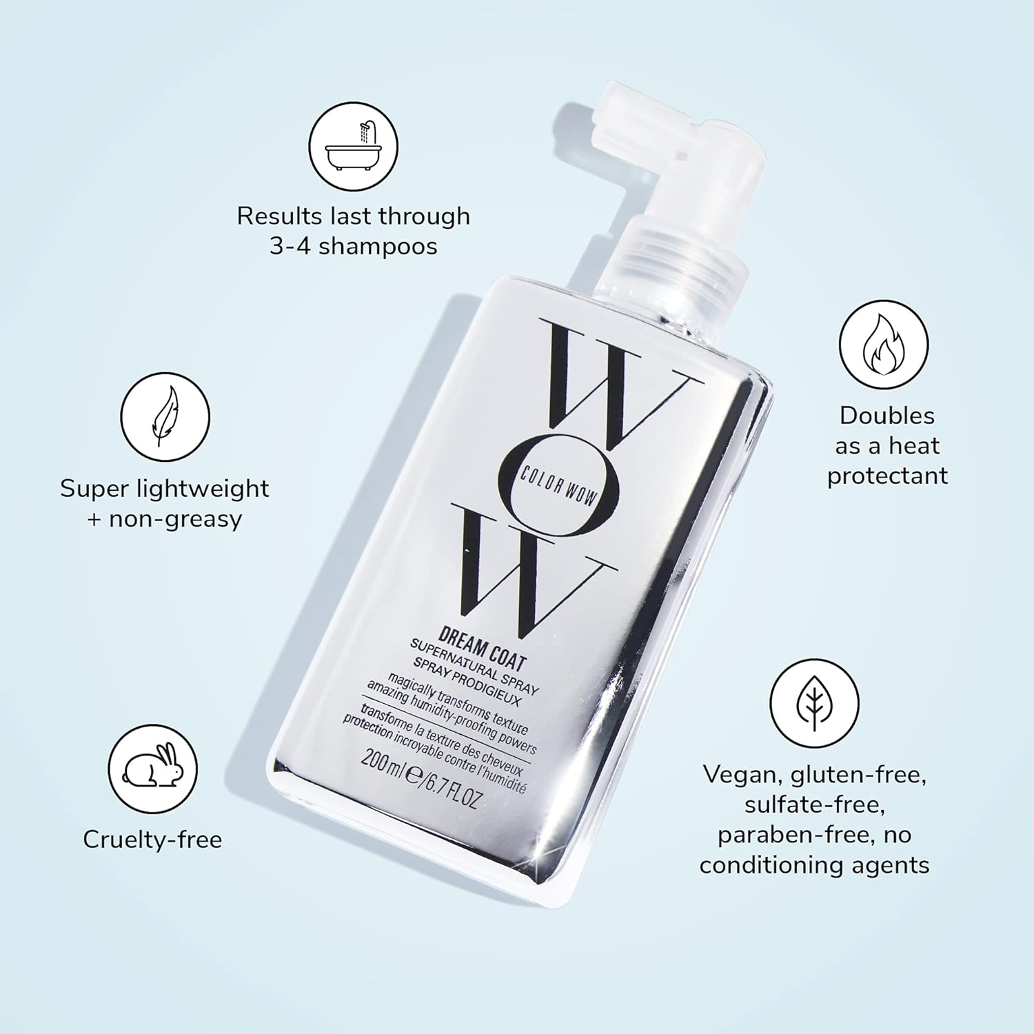 Color Wow Dreamcoat Supernatural Spray Silver 200 Ml