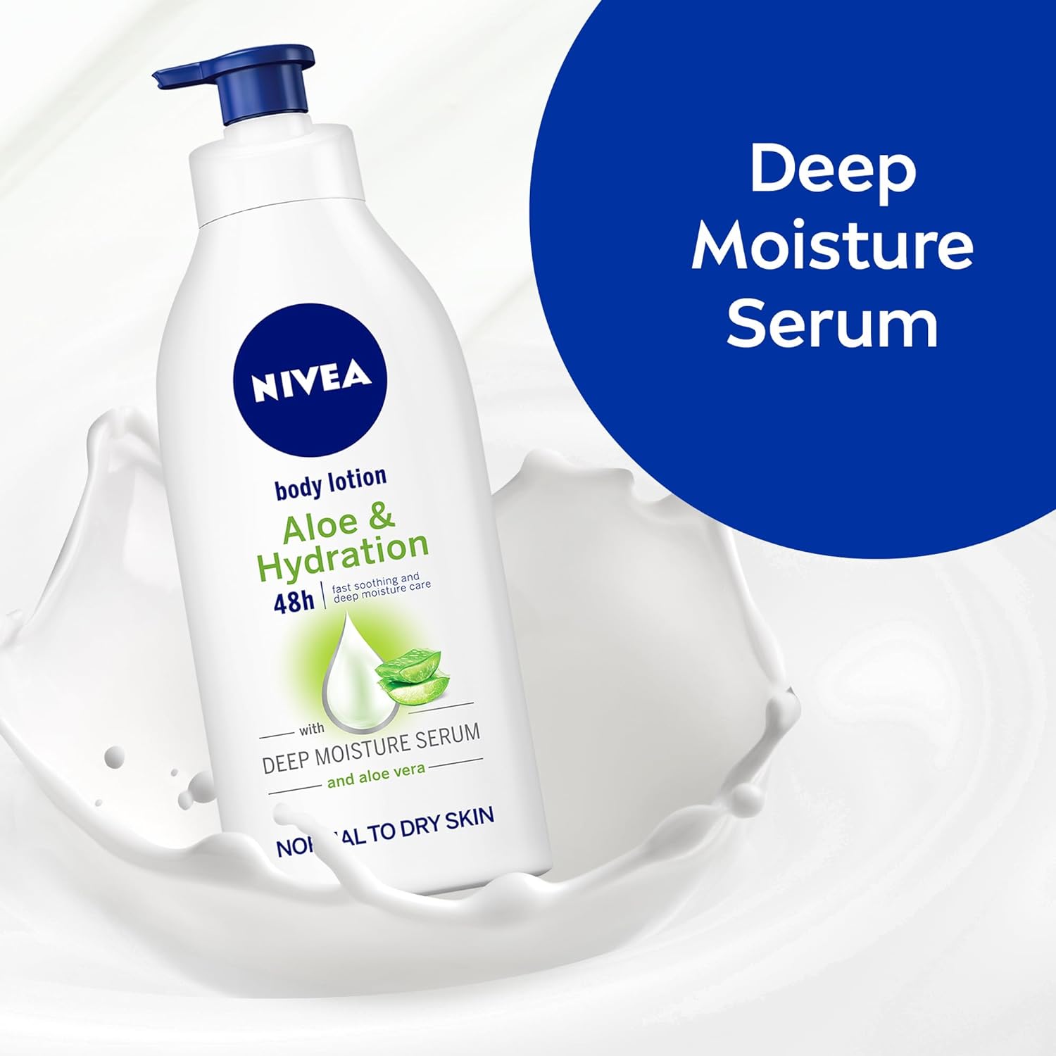 Nivea Body Lotion Hydration Aloe Vera Normal To Dry Skin 625 Ml