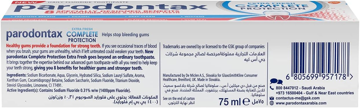 Parodontax Tp Complete Protection 75 Ml