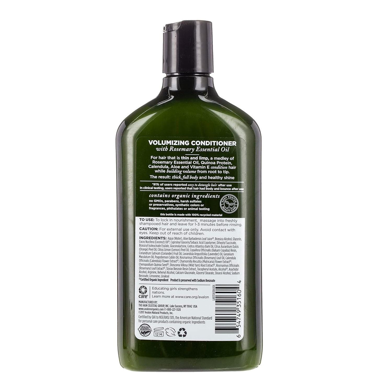 Avalon Organics Rosemary Conditioner 312 Gm