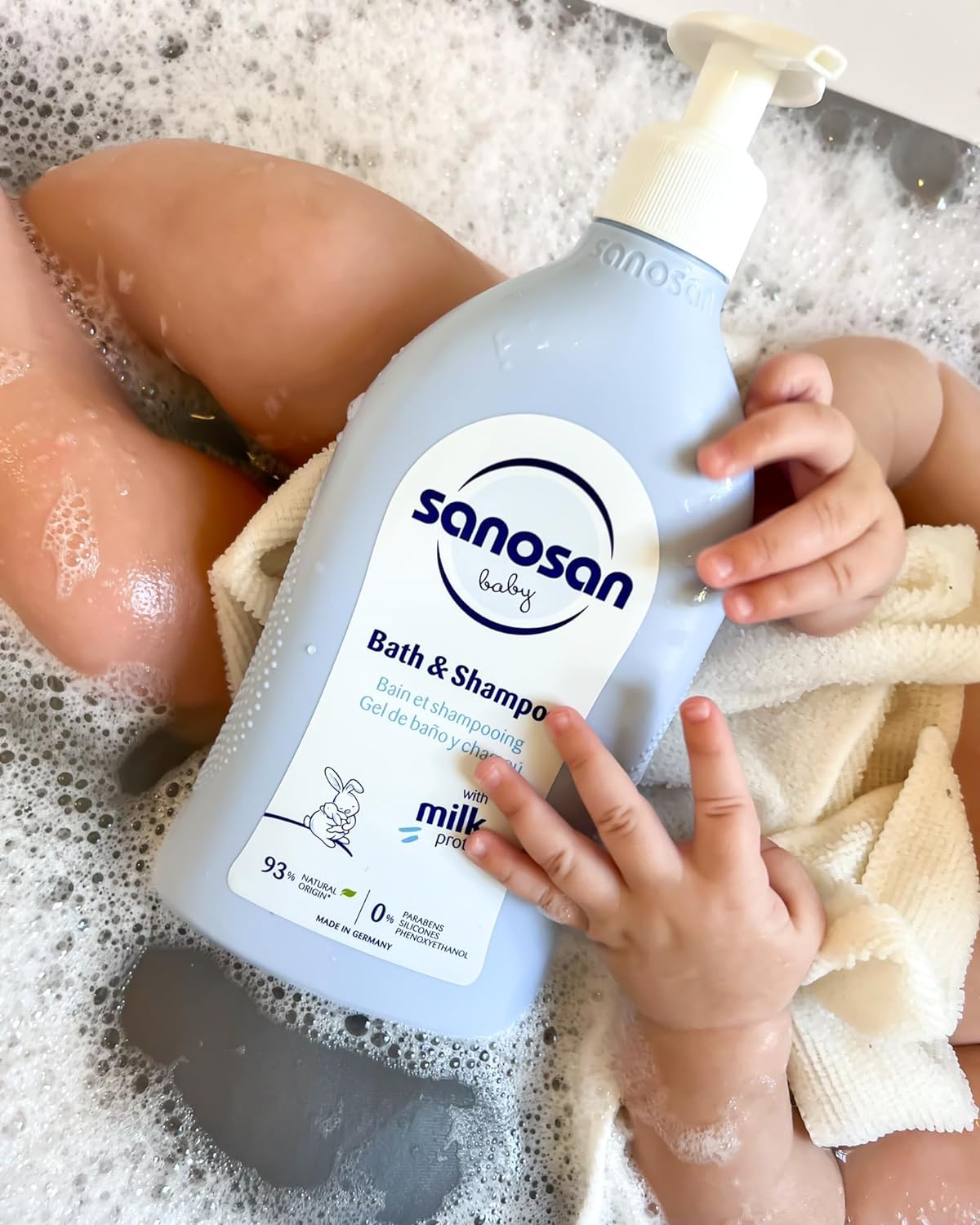 Sanosan Baby Bath & Shampoo (Dispenser) 500 Ml