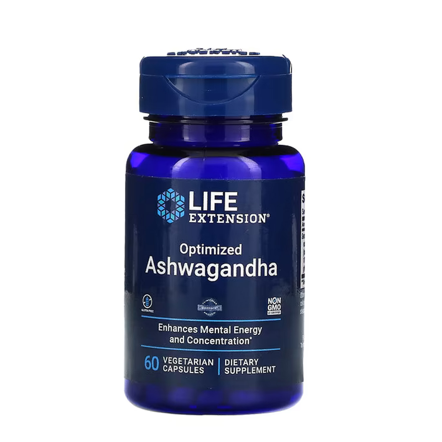 Life Extension Optimized Ashwagandha 60 Vegetarian caps