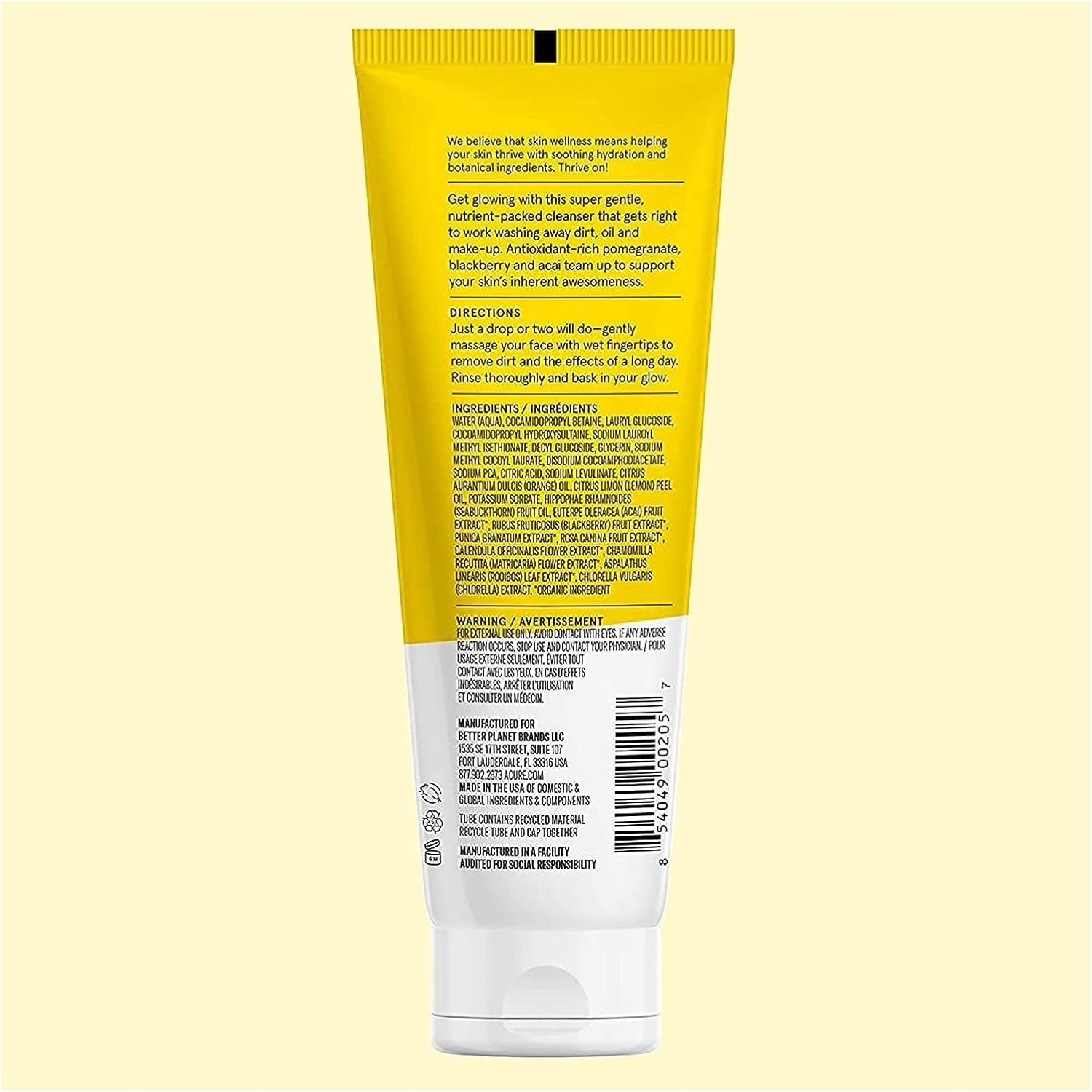 Acure Brightening Cleansing Gel