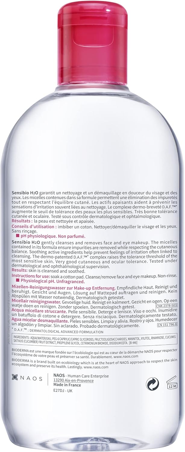 Bioderma Sensibo H2O Make Up Removal 500 Ml