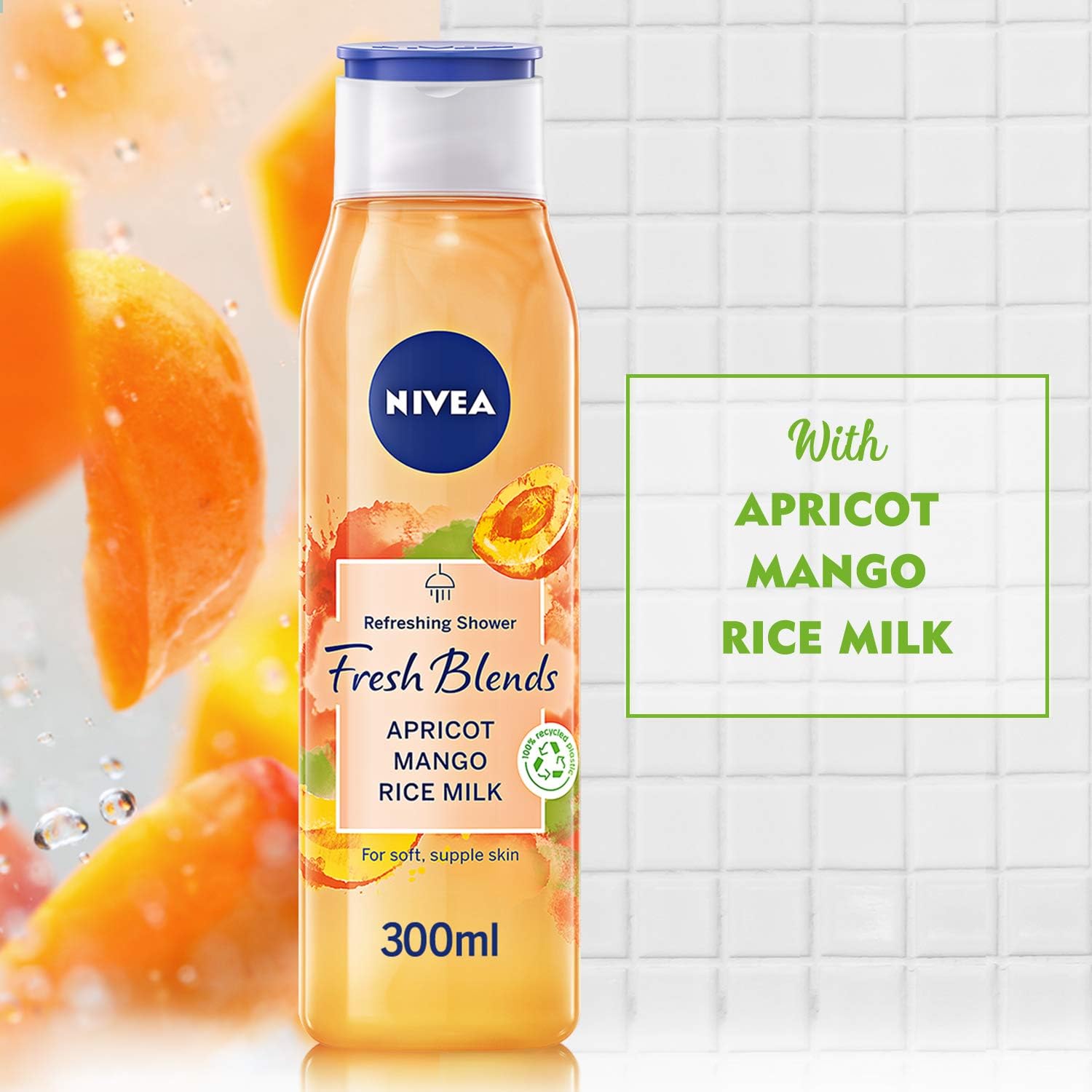 Nivea Refreshing Shower Fresh Blends Apricot & Mango 300 Ml