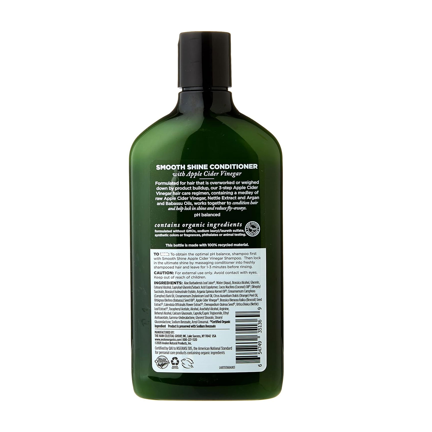 Avalon Organics Apple Cider Vinegar Conditioner 325 Ml