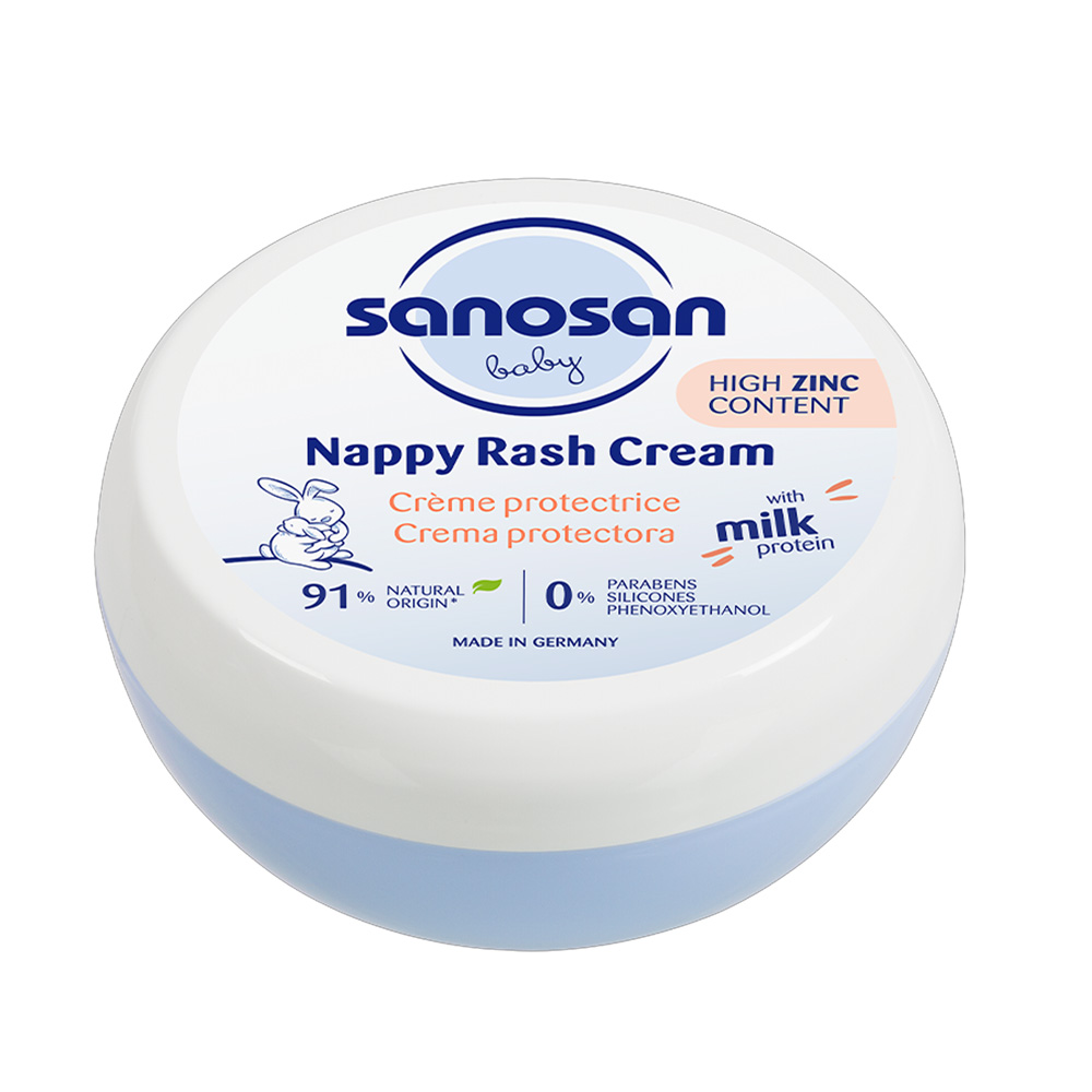 Sanosan Baby Nappy Rash Cream With Zinc (Jar) 150 Ml