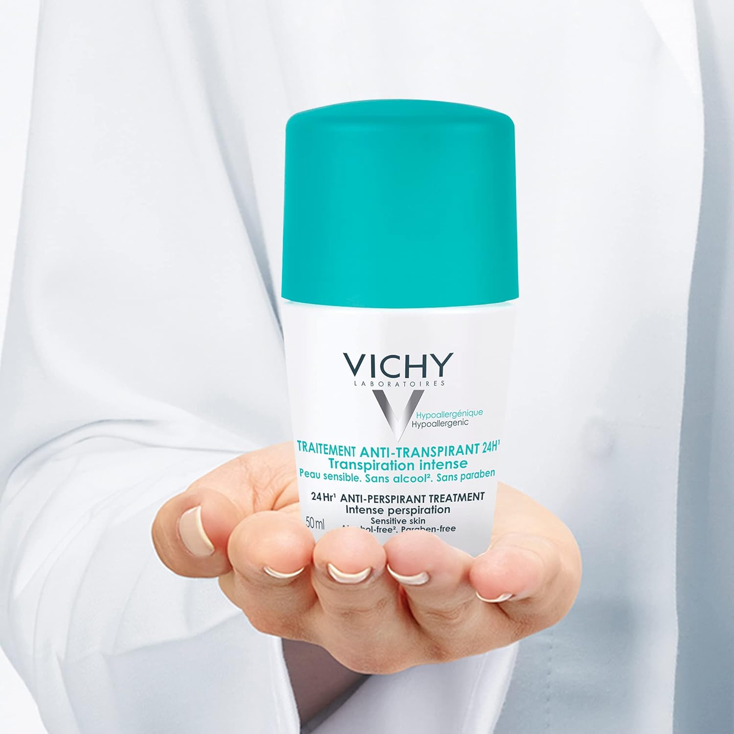Vichy Deo Roll On Senstive Skin 24H (Green) 50 Ml