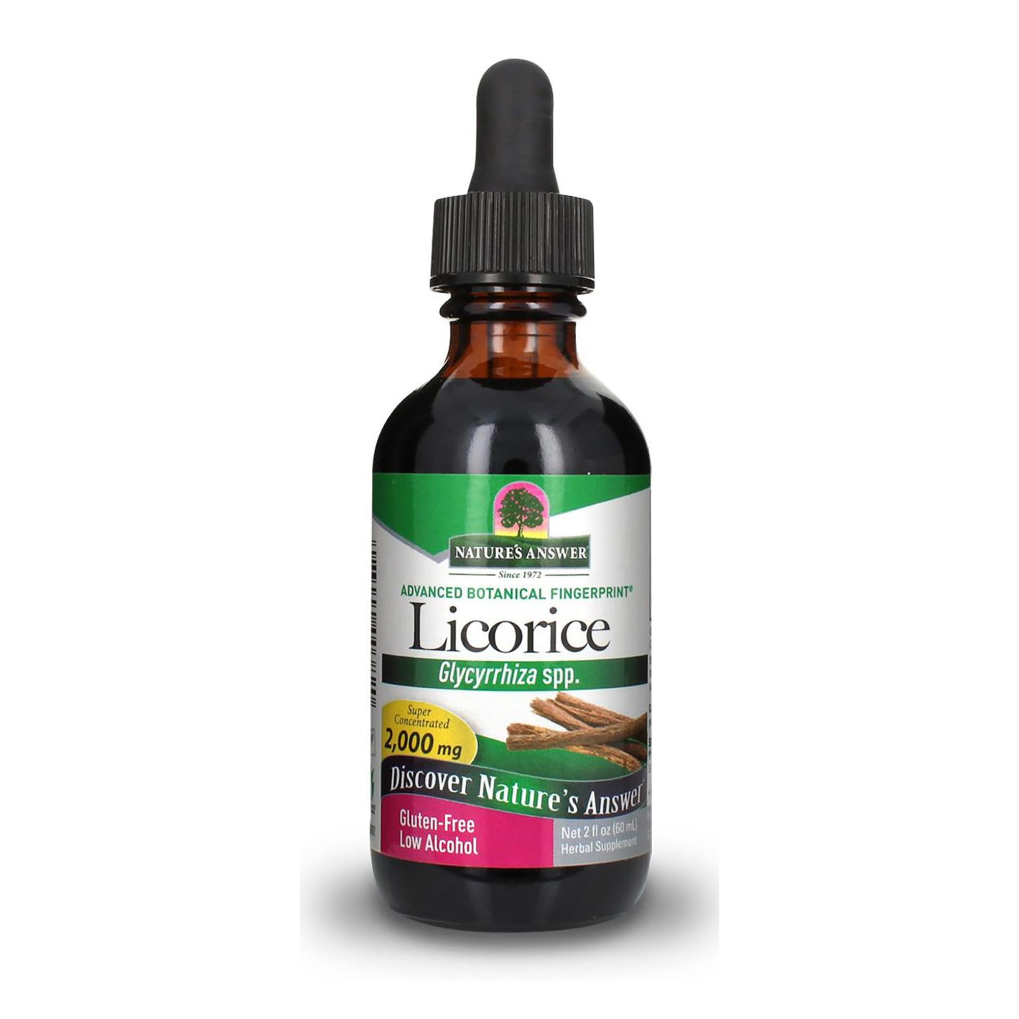 Natures Answers Licorice Root Fluid Extract Alcohol Free 2000 Mg 1 Fl Oz (30 Ml)