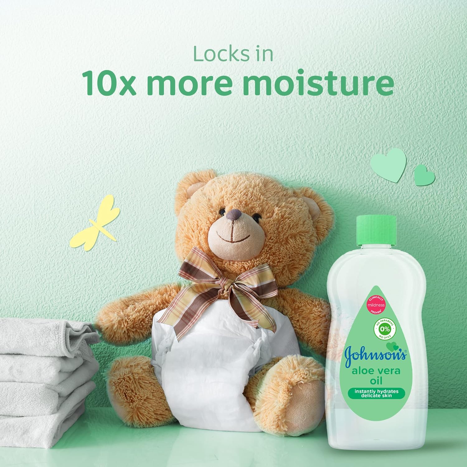 Johnsons Baby Oil Aloe Vera 500 Ml